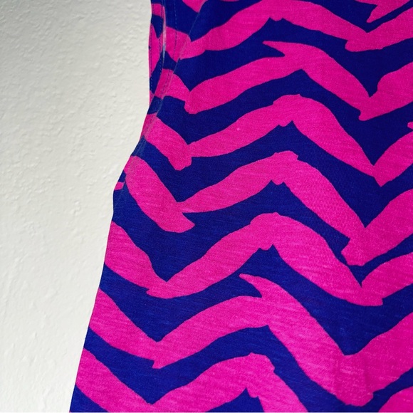 LILLY PULITZER pout pink Get Lucky cap sleeve Robyn t-shirt dress S - Picture 6 of 13